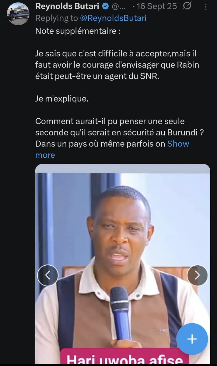 pacifiqueNdayi2's tweet photo. Où est #Rabin? Qui a pris les photos avant et après son éxecution comme déclaré par #Reynolds? Qui savait que tu travaille avec la documentation bien avant que #Reynolds fasses de telles révelations? Tu sembles t'en foutre mais la mort d'une personne que tu aurais pris des photos et les transmettre à #Nininahazwe, selon #Reynolds devrait plutôt t'inquiéter!!