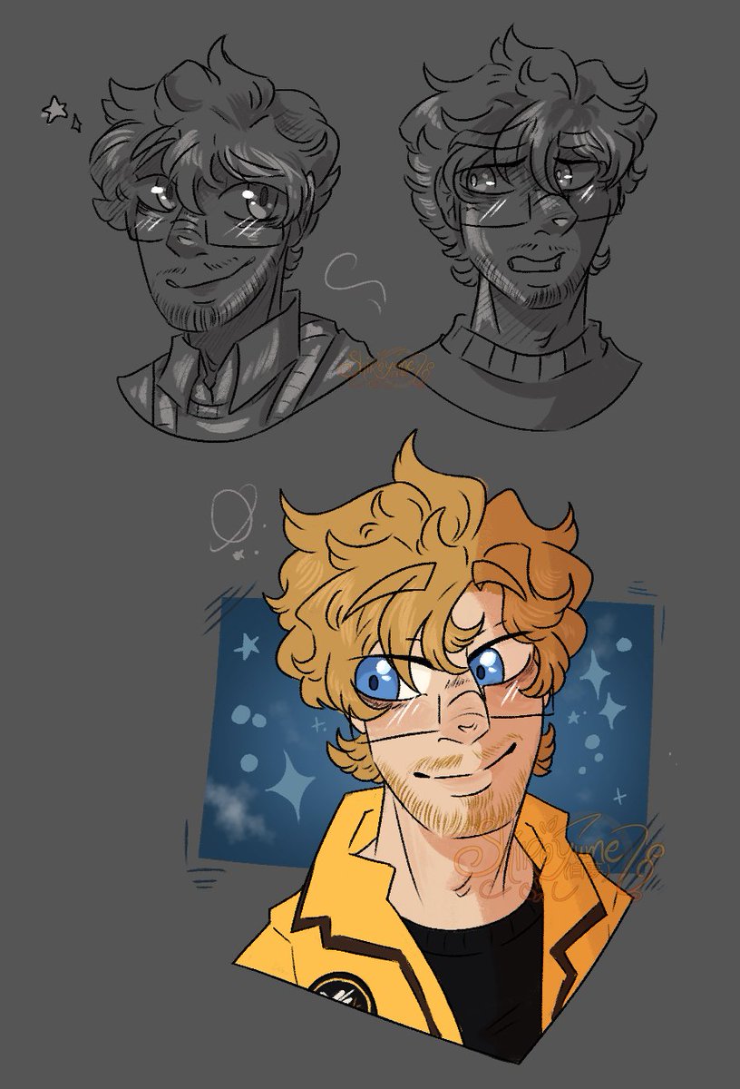 TheShiroYume's tweet photo. And back to art we go!
I was experimenting on how I would like to draw them
Ryland • Simon • Driver • Colt
+ Laironi's Simoonie and Ratsoupee's ATHM!Simon

#ProjectHailMary #IronLung #Drive2011 #TheFallGuy https://t.co/6cn3MaI1VM