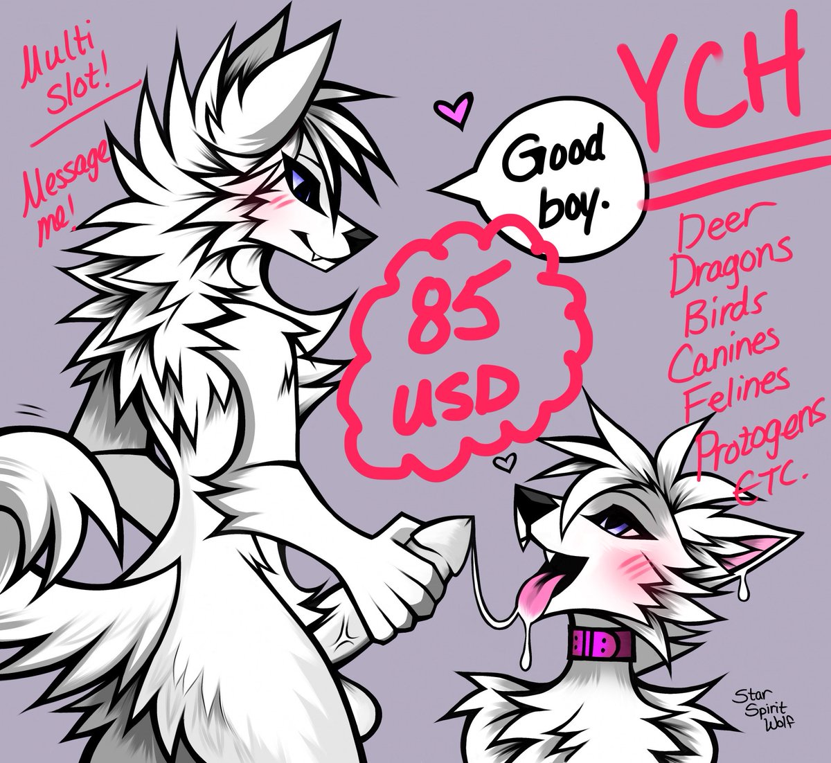StarSpiritWolf's tweet photo. I have a bunch of NSFW YCH open! ⭐️ https://t.co/DXSiC2rRzR
