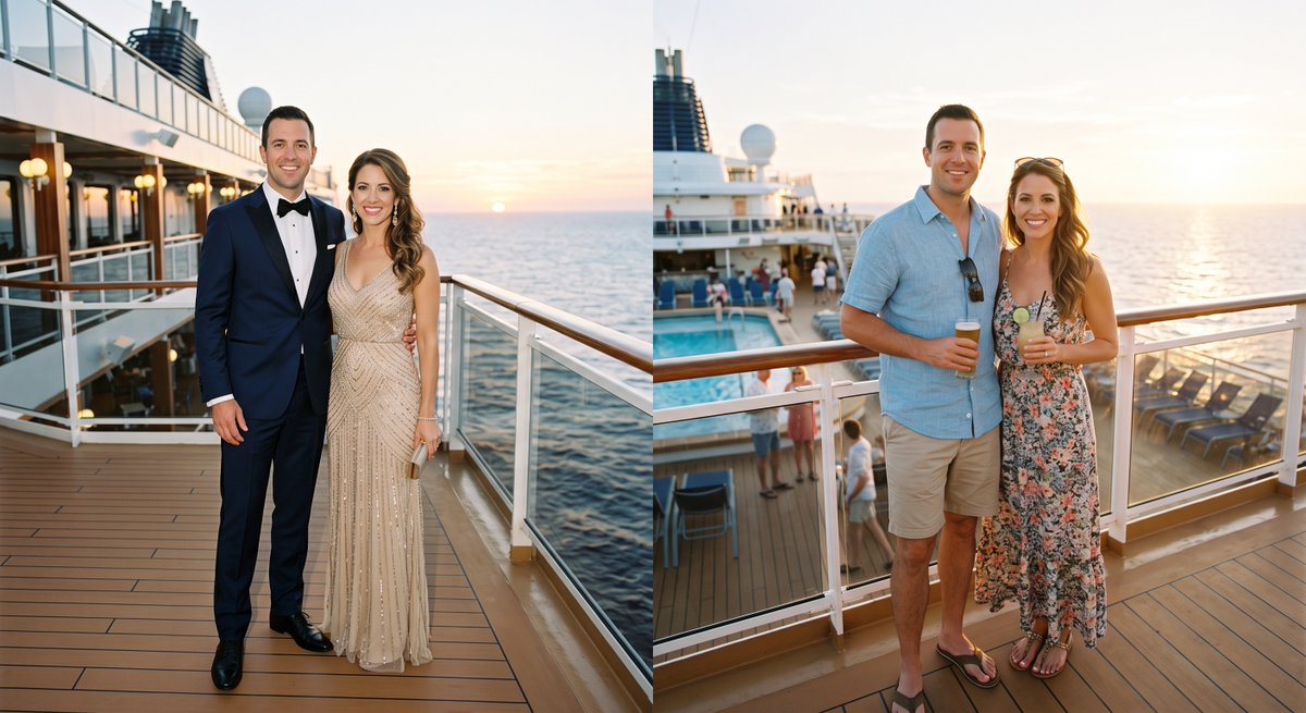 chew143's tweet photo. Say goodbye to packed tuxes &amp; heavy evening gowns! 🚢✨ Cruise ship dress codes are getting a resort-casual refresh—from "Evening Chic" to refined denim.

Pack lighter &amp; relax harder on your next voyage:
https://t.co/hYKGudiIyb #TravelTips #Cruising https://t.co/D9RCnexFuB