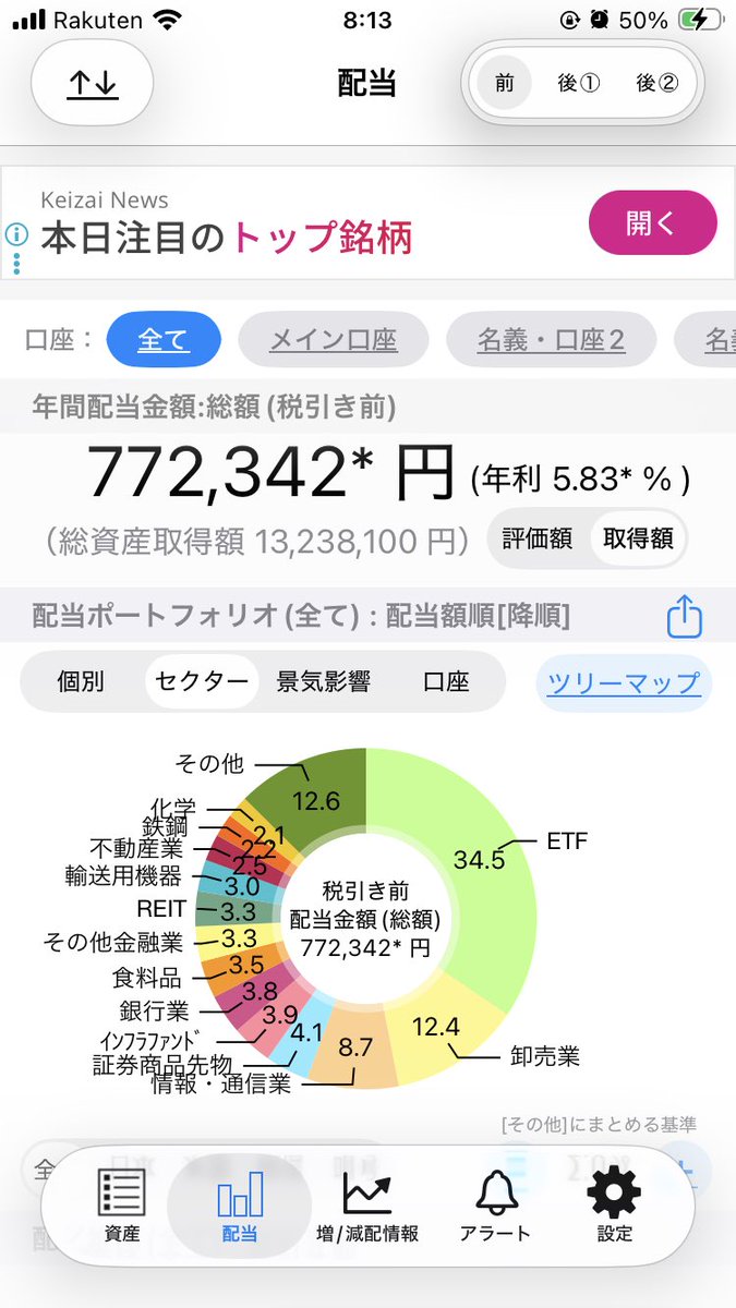 BOOOOOOOOOOOU1's tweet photo. 💰年間配当金、77万円まで育ちました！

おこづかいをコツコツ投資に回している

そして最近は、1ドル160円だった頃と比べると円高方向なので、米国株もコツコツ買い増し🇺🇸

目標は年間配当100万円🔥
おこづかい投資家、まだまだ育てます🌱

#おこづかい投資家 #高配当株 #配当金 #米国株 #資産形成 https://t.co/VVNBqA7mia