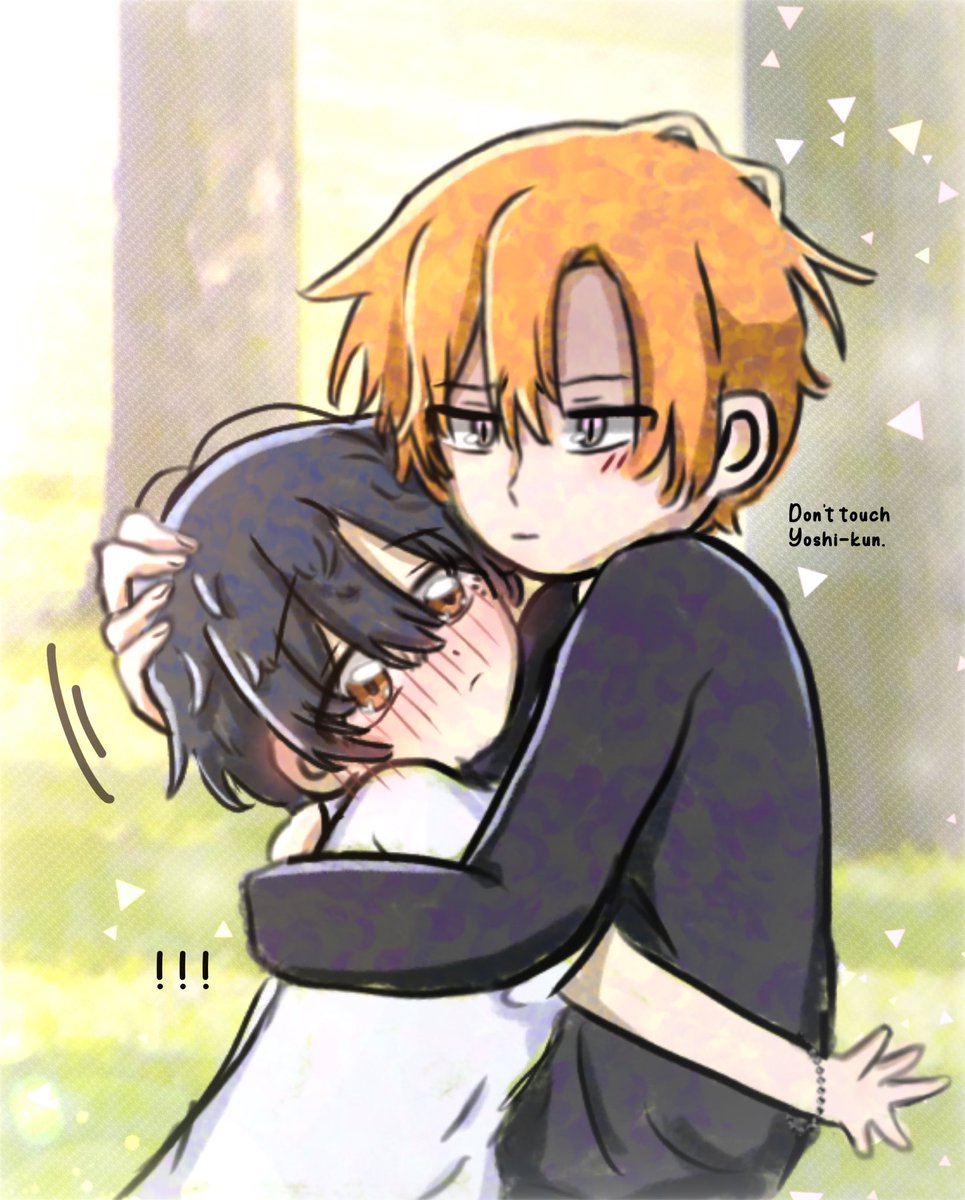 naomakimura's tweet photo. protective bodyguard shuu-kun 🐱💢
(sasamiya childhood friends AU!)

#ssmy_FA #藤沢南第二文化部 https://t.co/hwotdzlDDk