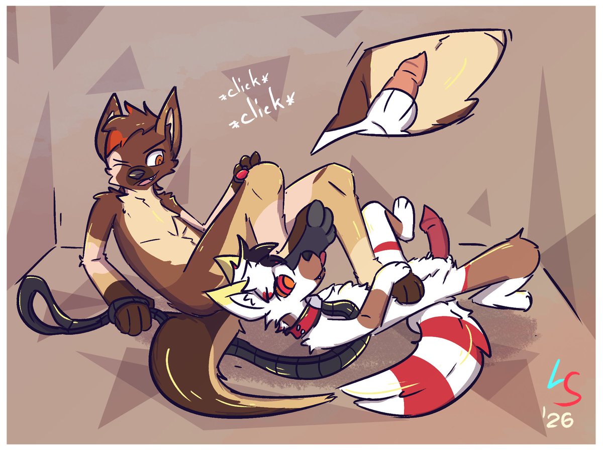 LavaNightly's tweet photo. Obedience Training is one of the main ways to become a good boy for master *click click*

Just a smol doodle with @ZGFGaming 
#TFTuesday https://t.co/B2N1JVVvSl