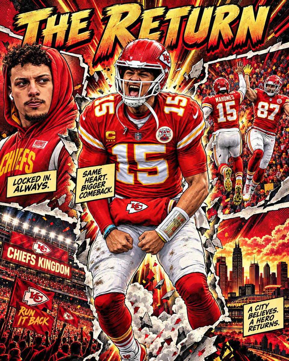 warroomcohost's tweet photo. THE KINGDOM NEVER CLOSED THE BOOK. 👑🔥
Same heartbeat. Same fire. A bigger comeback.
Arrowhead seen legends. It has witnessed history.
Tonight…THE MAGIC RETURNS.
CHIEFS KINGDOM - TURN THE PAGE. 🏹📖
#ChiefsKingdom | #BeAFan https://t.co/aB4aRvfrKj