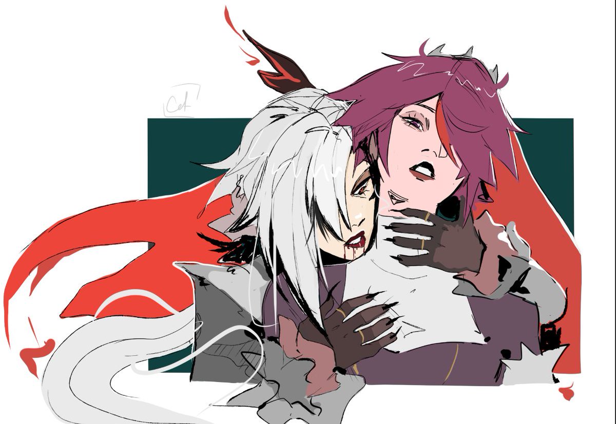 catmewniverse's tweet photo. #arlesaria goth vampire yuri https://t.co/5DX5lLk6QI