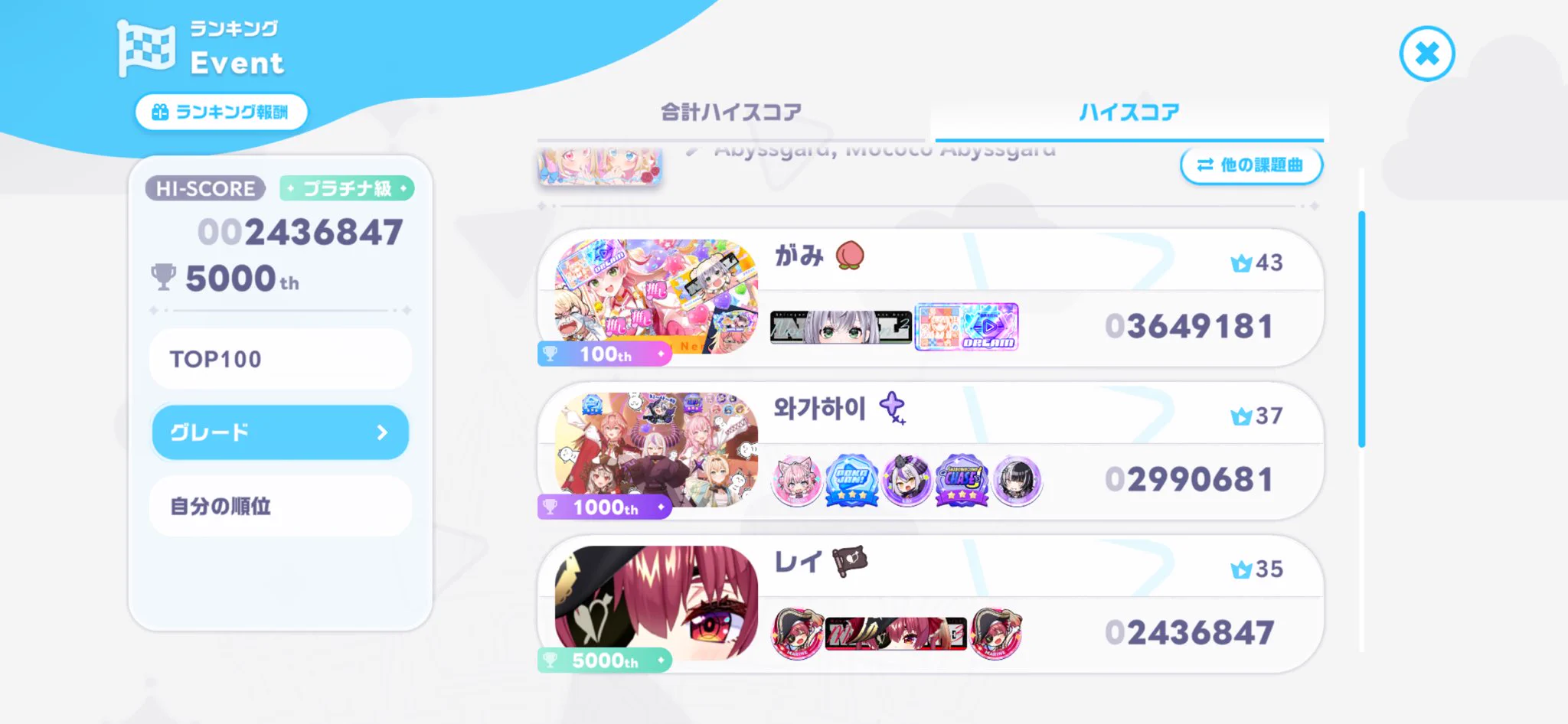 レイ on X / X