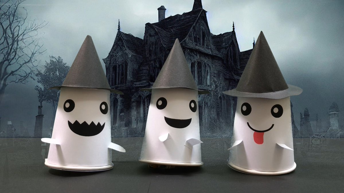 hand_funky's tweet photo. 紙コップが、ハロウィンの魔法でトコトコ歩くおばけに大変身。ゆらゆら、トコトコ、不思議な動きでせまってきます。見て楽しい、動かしてもっと楽しいワクワク工作です。

ハロウィンのトコトコおばけの作り方
https://t.co/jOuYN8OOkF

#ハロウィン #工作 https://t.co/7AEtox9bdh