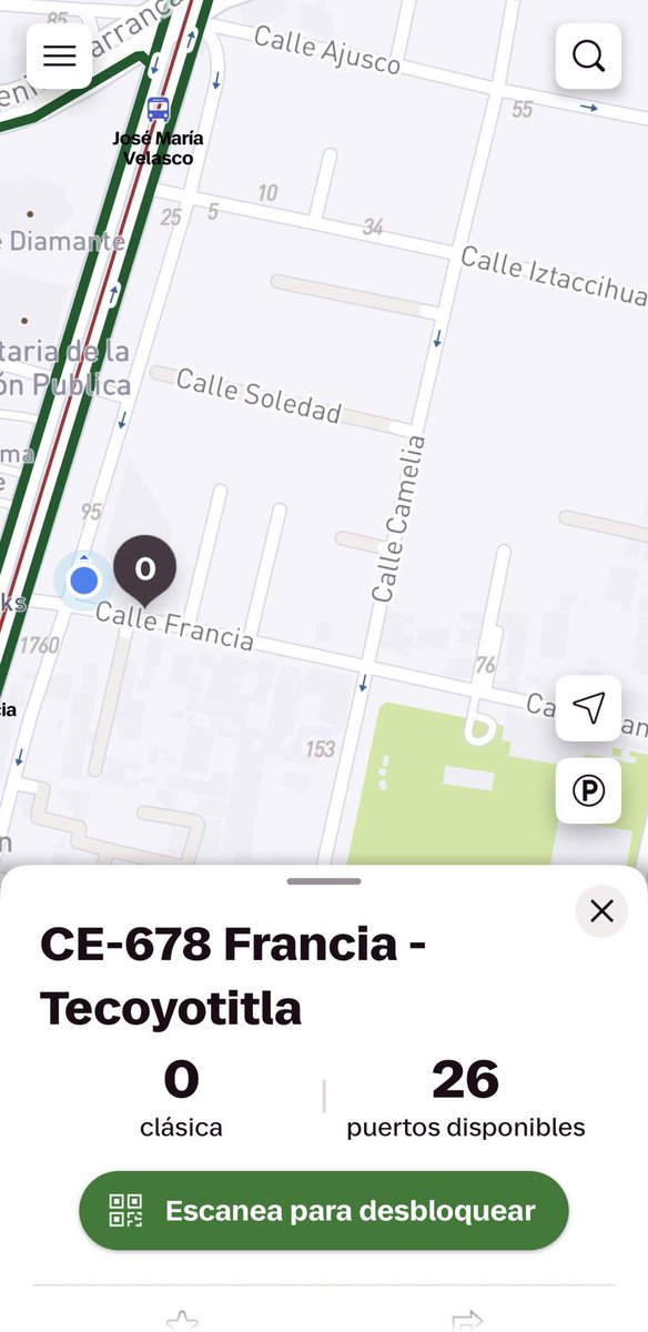 elRuuuu's tweet photo. @ecobici Se solicita tu valioso apoyo para realizar el balanceo en la estación de Francia, somos 6 usuarios. 
Gracias https://t.co/5lAzocNwLs