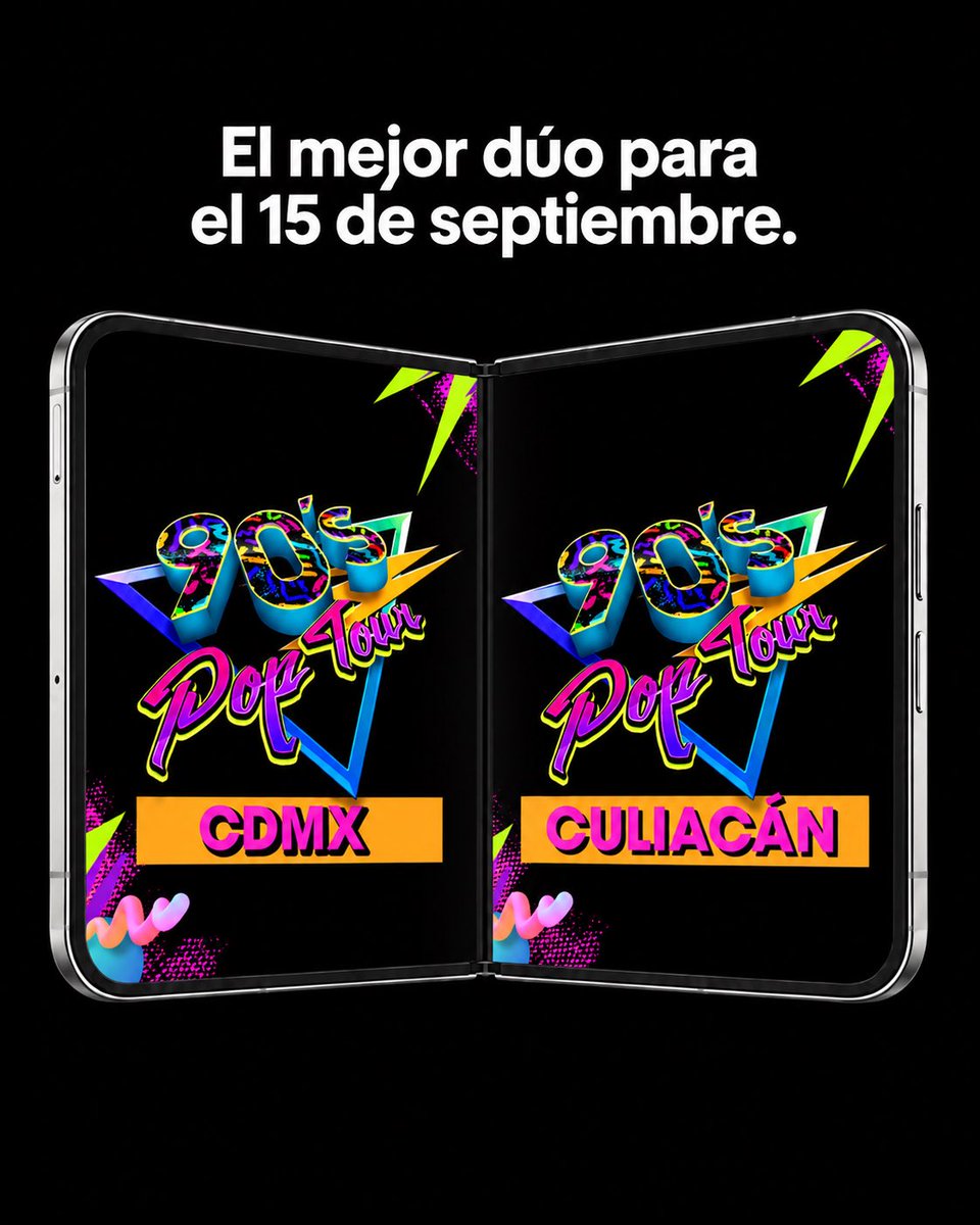 90sPopTour's tweet photo. ¡Mañana celebramos a lo grande, NOVENTEROS! 🔥🪩

¿Están listos para amanecernos en CDMX y Culiacán? 🥴😎 https://t.co/PEqYi8e08t