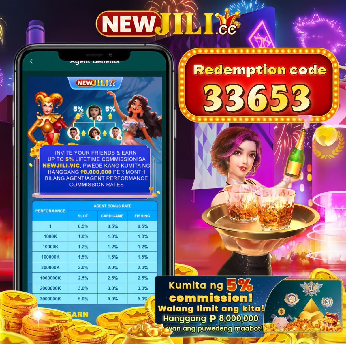 jili434's tweet photo. ➡️Today's Redemption code: 3️⃣3️⃣6️⃣5️⃣3️⃣
💰Kumita hanggang 5% komisyon! Imbitahan ang kaibigan🌐, palawakin ang network, at palaguin ang kita nang madali!💼✨ https://t.co/uo9caKCFSi