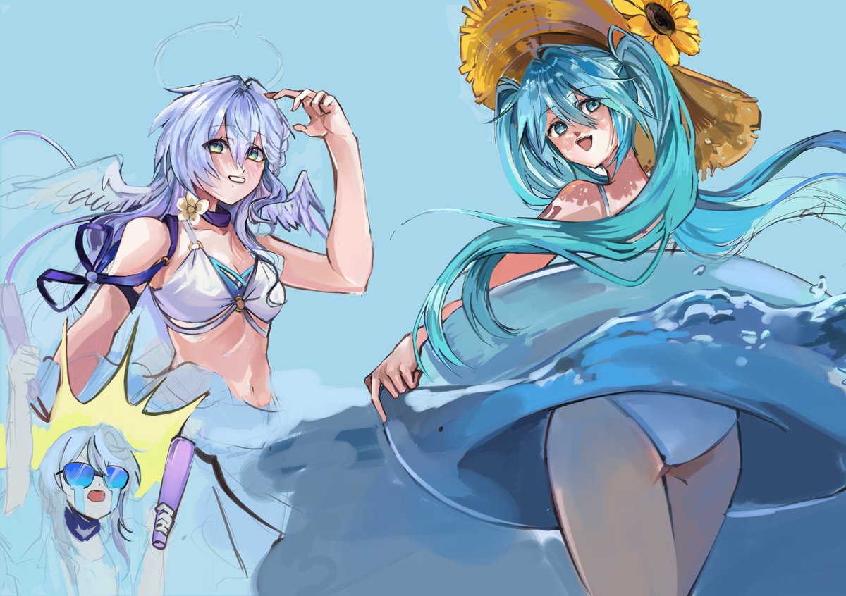 Kim_04_912's tweet photo. #미쿠 #하츠네미쿠 #보컬로이드 #初音ミク #illustration https://t.co/C2sYnBliR4