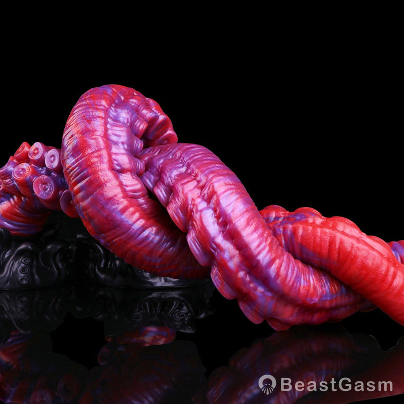 BeastGasm_com's tweet photo. 🐙🔥 The abyss has awakened. Crimson Kraken combines an extra-long silhouette, crimson-violet pearl marble finish, graduated sucker rings, dual ridges &amp; premium platinum silicone.
👉 https://t.co/ESMHuAbWcV

#BeastGasm #CrimsonKraken #TentacleToy #FantasyToy #Kraken #SiliconeToy https://t.co/x2iMWmv3KI