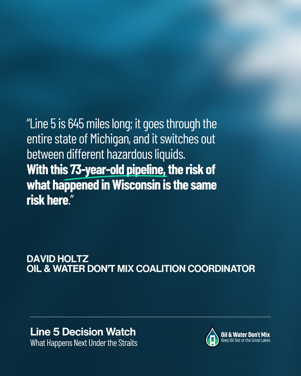 OilWaterDntMix's tweet photo. There's still questions from the recent Line 5 spill in Wisconsin, but what's clear is that Michigan nor Wisconsin can expect Enbridge's oil pipeline to operate safely. #ShutDownLine5 https://t.co/EgrdGNuDE0