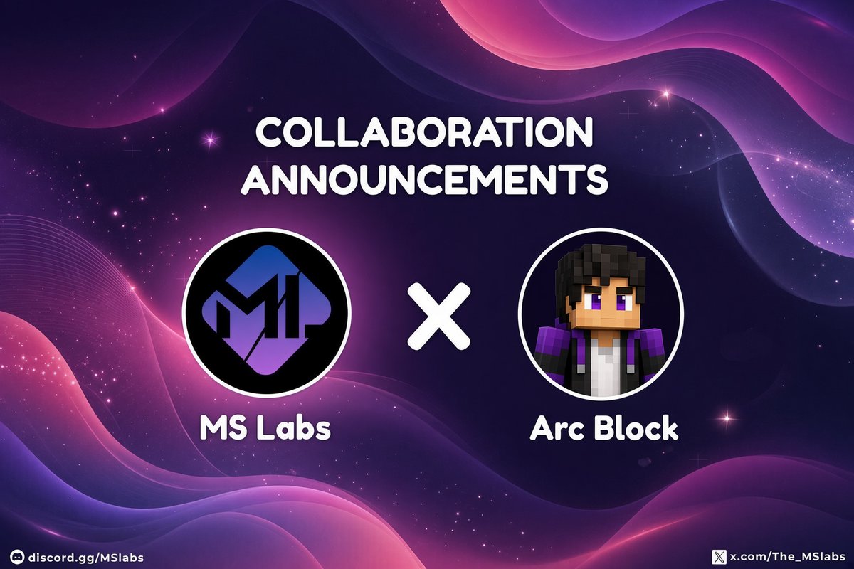 The_MSlabs's tweet photo. We're Thrilled To Announce Our Collaboration With @arcblockFun 

💠 The blockers is Arcblock's NFT collection of voxel characters, built for Arc. The art is blocky, clean and character-led. Each Blocker is a 1/1. Ten are public so far. One line of lore: the Blockers are the first ones through the gate.

🎟️ Collection Info:

- Name: The blockers, by Arcblock
- Chain: Arc
- Supply: 2,222
- Mint date: 17 September 2026

Giveraway Available On Discord. 📥 https://t.co/W4ivwLCWSa