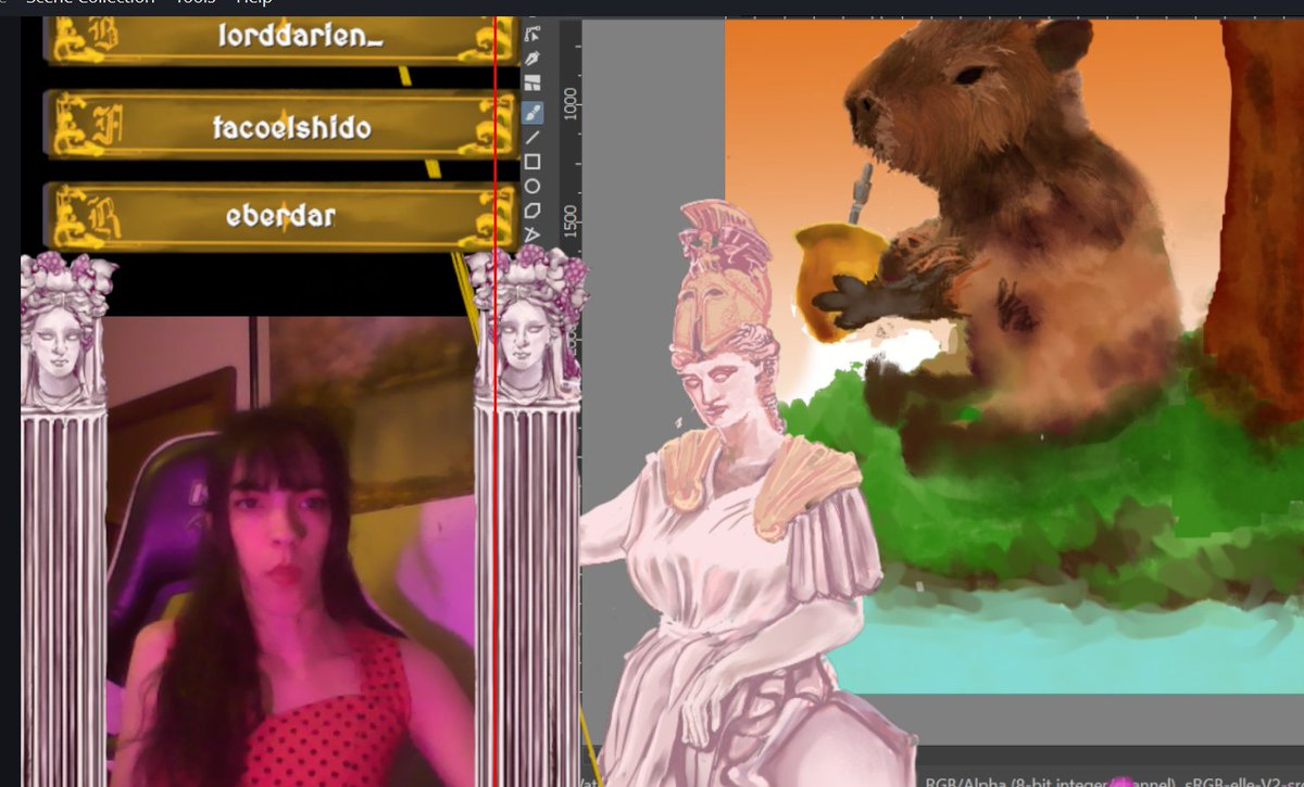 SoraLines12's tweet photo. I'm live! 🎨  Working on the channel reward drawing for a follower. Come hang out and watch the process live! ✨ https://t.co/3iclgtMc8s #Krita #MadeWithKrita #DigitalArt #DigitalIllustration #DrawingProcess #ArtStream #ArtistOnTwitch #TwitchStreamer https://t.co/bH4i3BeYEp