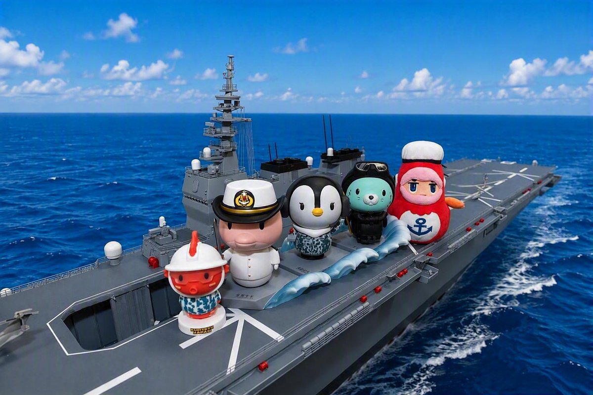 JMSDF_PAO's tweet photo. Earlier in August, the JMSDF and the Republic of Singapore Navy (RSN) conducted a variety of interactive activities.🇯🇵🤝🇸🇬 JMSDF official mascot Tai-kun met with the RSN Sea Squad to deepen friendship through cheerful “Mascot Diplomacy"!
#JMSDF #RSN #SJ60 https://t.co/RQAytVPmKd