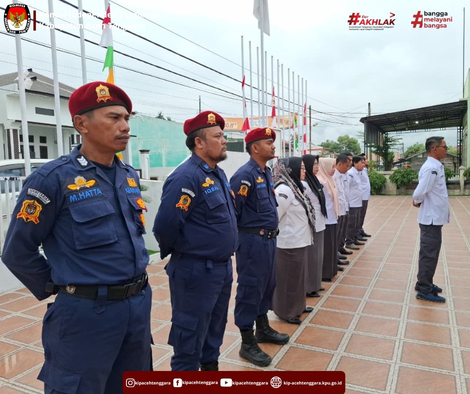 kip_agara's tweet photo. Hai #TemanPemilih
KIP Kabupaten Aceh Tenggara menggelar apel rutin di halaman kantor KIP Kabupaten Aceh Tenggara Senin, 14 September 2026.

Bertindak sebagai Pembina Apel yaitu Kasubbag Keuangan, Umum dan Logistik KIP Kabupaten Aceh Tenggara (ANWAR SANDI, S.E ). https://t.co/RGES3S6xs6