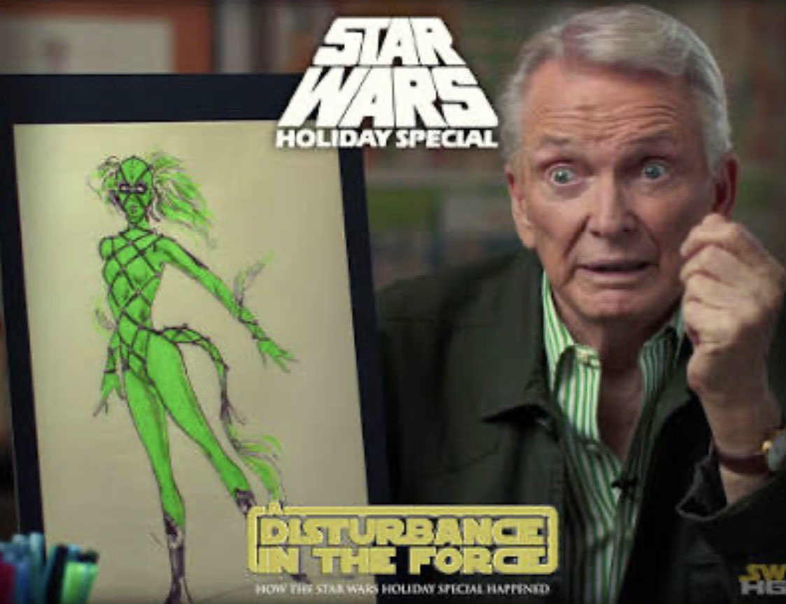 bonniegrrl's tweet photo. Forever honored to be listed with iconic fashion designer @BobMackie in the end credits of A Disturbance in the Force - Star Wars Holiday Special documentary! 💖 https://t.co/qj5uoskFM6