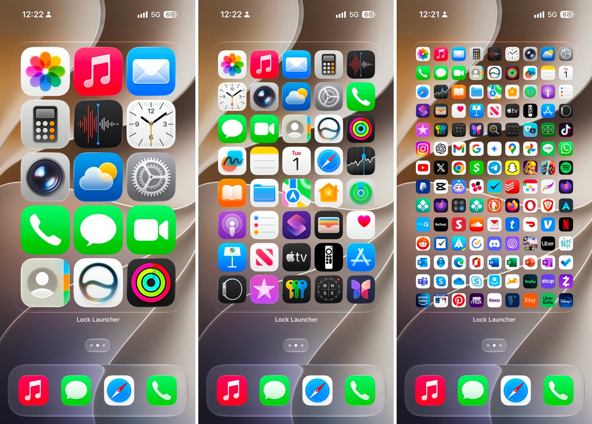 LockLauncherApp's tweet photo. ✨ Lock Launcher iOS 27 Extra-large widgets, Extra-large Launcher, 10+ layout options, create your exclusive home screen!
🔗 https://t.co/z9fLGTmsSz https://t.co/bo54ypbaSh
