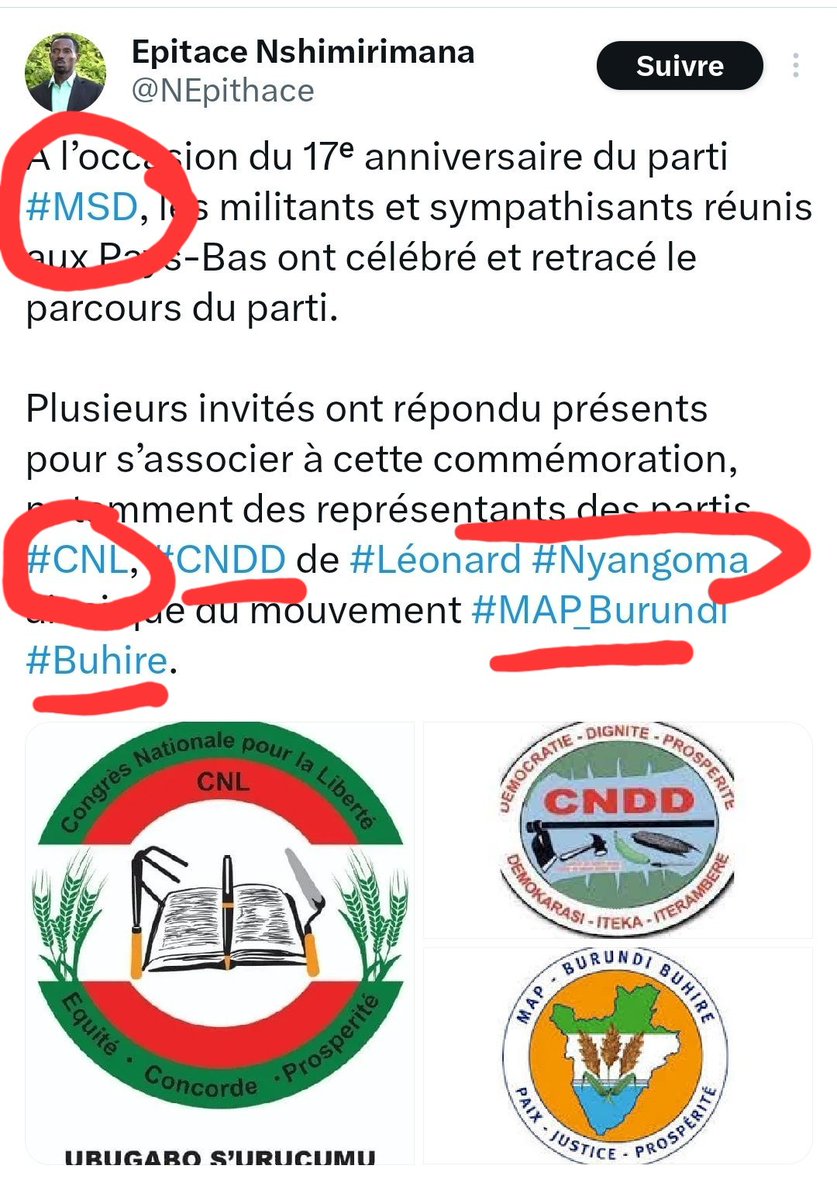 pacifiqueNdayi2's tweet photo. Oya ndakwishuye msg; iyo ndeka canke unfunhikire ivyo utokwota igitutsi!! Mbe aho urazi ko tu defend tes propres accusateurs? Je répete: soit ,tu sais quelque chose kuri #Rabin, soit tu ignores que tu as ete cité comme temoin dérageant dans sa mort!! Impanuro: sinkuzi, ariko nziko ufise ico uhisha kuva undondera hama ugatanga rapport kuwo ukunda: #pacifiqueNininahazwe! Hama none abazogikiza bazoboneka ryari ko numva nuwo wokwigura ariko ahayagiza #cnddfddNiyombare? Canke #rwasaproject2027?
Mbe ya #redtabara ukiyirimwo waruzi ko isanzwe ikorana na: #cnddfdd, ba #RwssaPalipehutu na ba #nyangoma na ba #Magera? Jewe kuva menye les signes batarashirukanya niho nata nkomoka!! Bwana #Goodman, où est #Rabin? @12amorFati @Ubuntuburundi @ubuntubdi @ndoridalt @Zirikuunaaw8 @AlanClaude