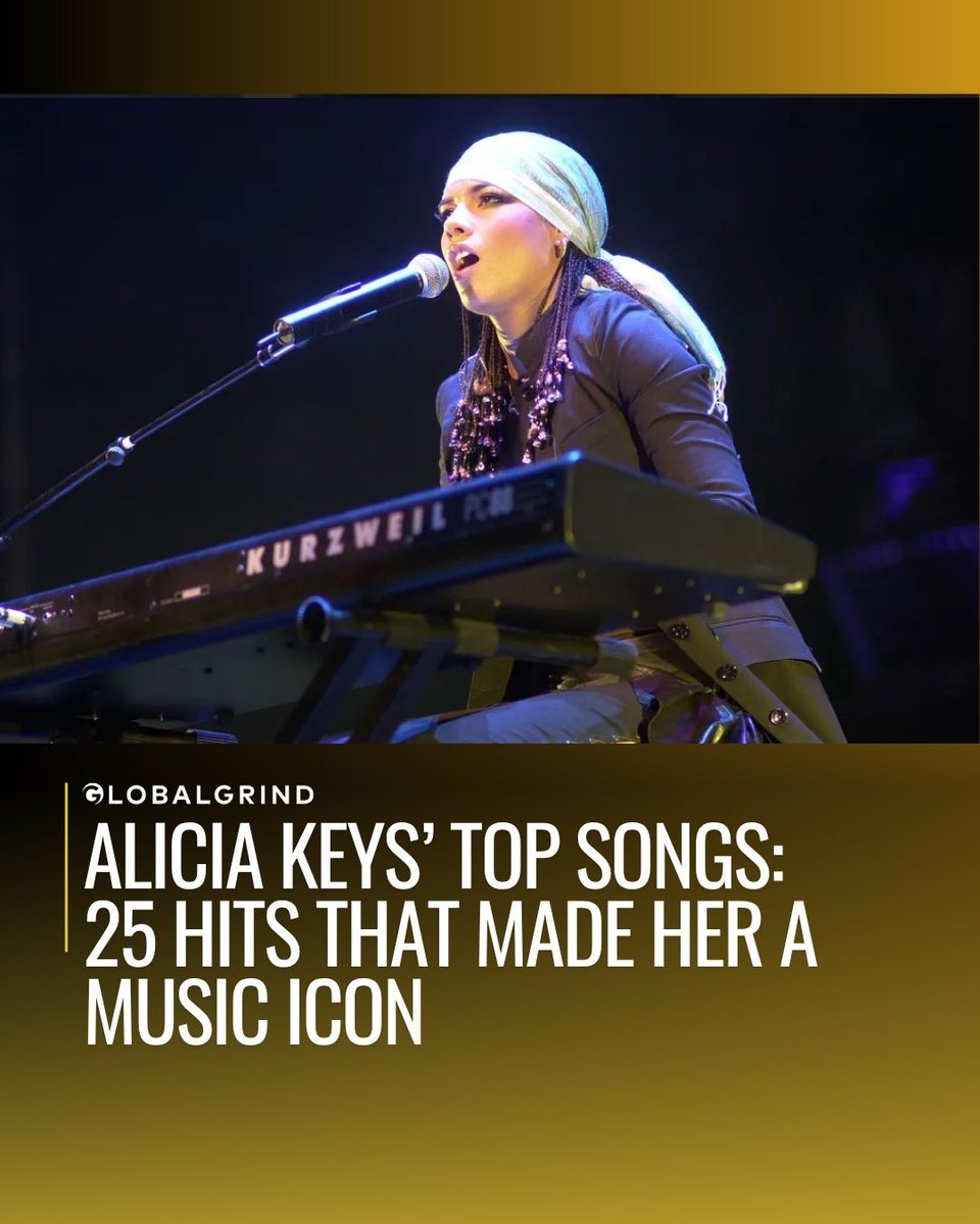 GlobalGrind's tweet photo. From her soulful ballads to upbeat anthems, here are 25 of Alicia Keys' top songs that you need to bump right now.

More om #GlobalGrind.com --> https://t.co/F4VR8N7GsT
📸: Getty https://t.co/gfWp4illgH