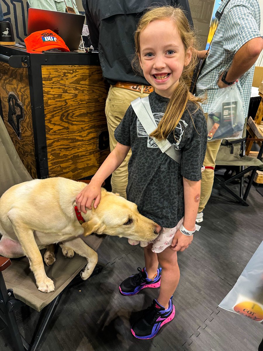 geremias45's tweet photo. Our first DUX is in the books! We had a great time and can’t wait to come back. Owen found Big Buck Hunter, Hazel petted every dog, and the scavenger hunt led us to a gator and tuna from New York. https://t.co/T1SBYisZsF
