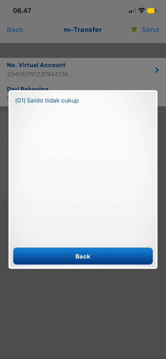 mendingberdiri's tweet photo. BCA error ya? gabisa pake virtual account daritadi gagal terus https://t.co/o4DYvYubtO