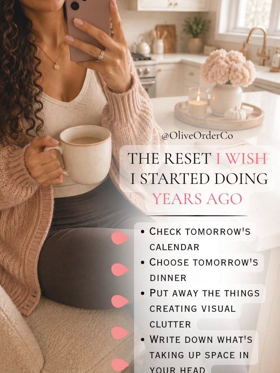 juanSemog's tweet photo. A weekly reset doesn’t require spending all Sunday cleaning. With a few simple steps, prepare your mind, schedule, and home for a lighter Monday. Save this for your next Sunday reset. https://t.co/rOxiOVHQ8S