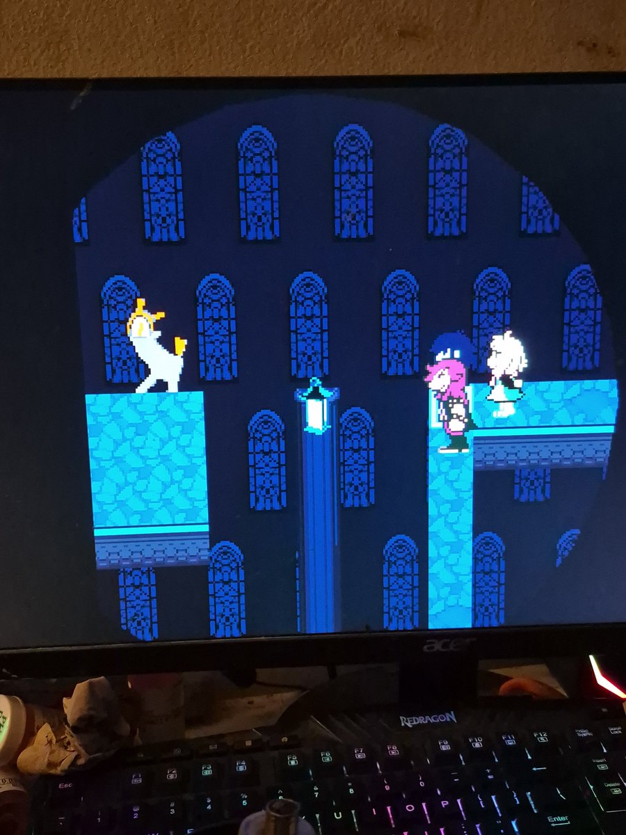 TNTHUNTER16's tweet photo. Um ive never EVER seen anyone talk about this little guy in chapter 4, WHAT IS HIS DEAL #deltarune https://t.co/5TCUruEk1w