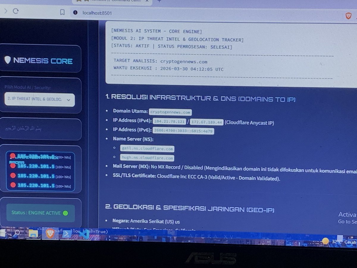 weclopedia's tweet photo. PART 2 : GXT EXPOSED — The Fake Media Front &amp; Money Trail
Further On-Chain analysis reveals ⁠CryptoGenNews⁠ (⁠cryptogennews,com⁠) is acting as a marketing front to push the GXT scam. https://t.co/2pMj0ra2IR