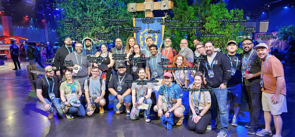 EK_Raiding's tweet photo. Eternal Kingdom was representing at Blizzcon 2026. #EK_Raiding #Eternal_Kingdom #Empire #Qarts #Zeal #Harbinger #Draconic #Blizzcon https://t.co/StlYDVqZvf