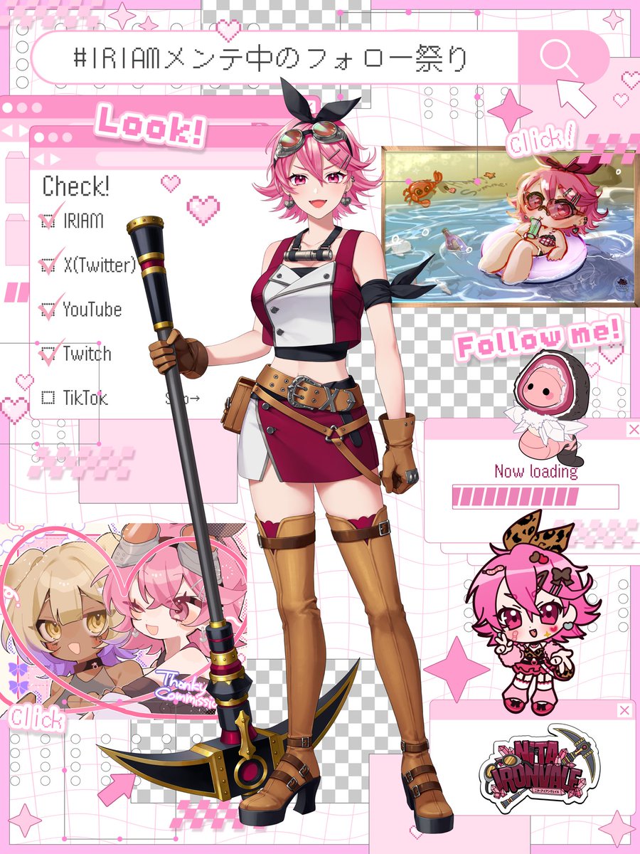 NitaIronvale's tweet photo. I’m Nita Ironvale, IRIAM’s chaotic tinkerer and wormy enthusiast! I also enjoy baking and eating sweets!
Follow me and join my streams for:

⛏️Endless Yaps &amp; Karaokes
🪱Loving on women
⛏️Baking education
🪱Girlfailing

#IRIAMMaintFollowFest
#IRIAMメンテ中のフォロー祭り https://t.co/uMZWJ9oEQl