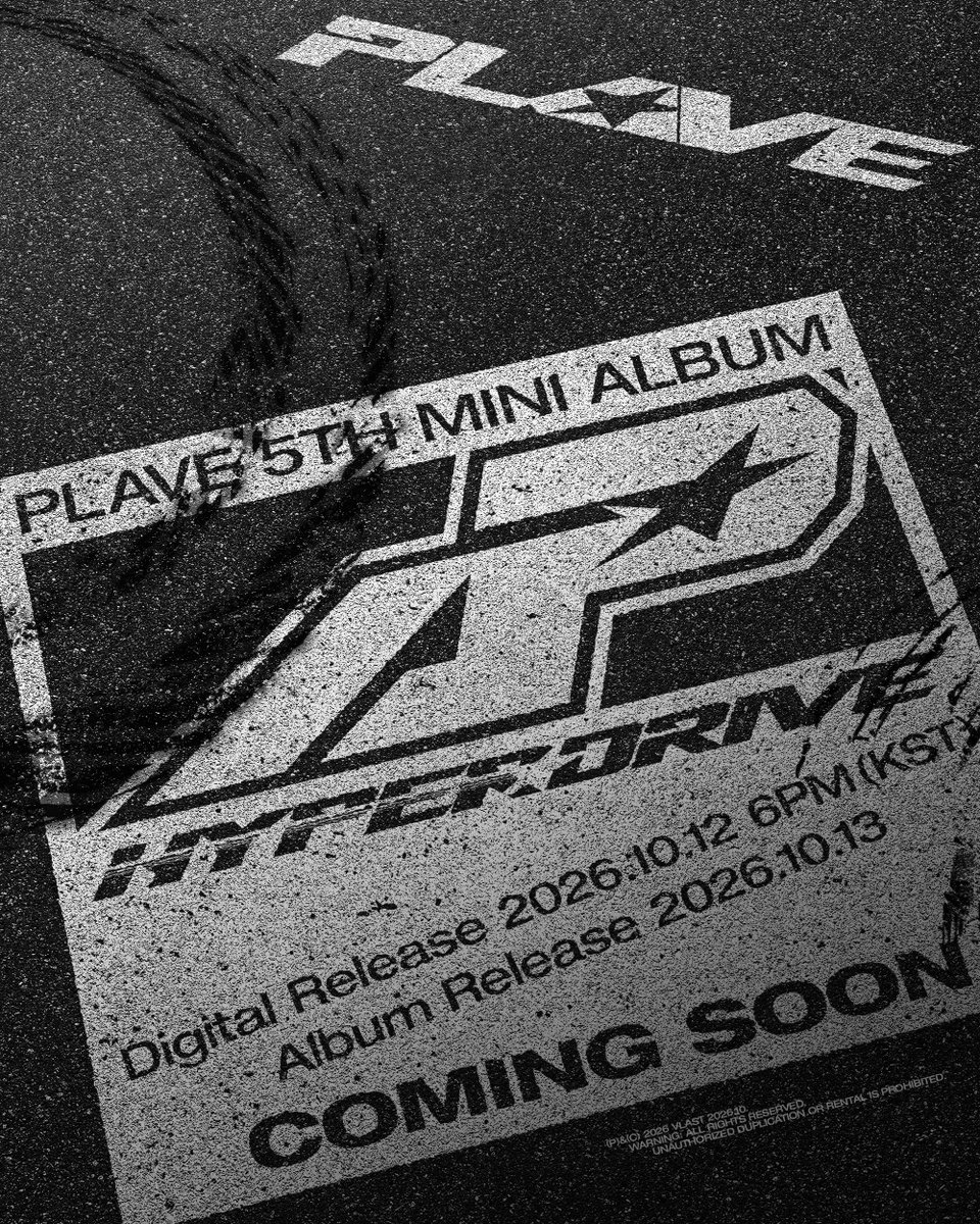 plave_official's tweet photo. PLAVE
5th Mini Album
'HYPERDRIVE'
 
Coming Soon
 
Digital Release 2026.10.12 6PM (KST)
Album Release 2026.10.13

#PLAVE #플레이브
#HYPERDRIVE https://t.co/PauGL5TQbi