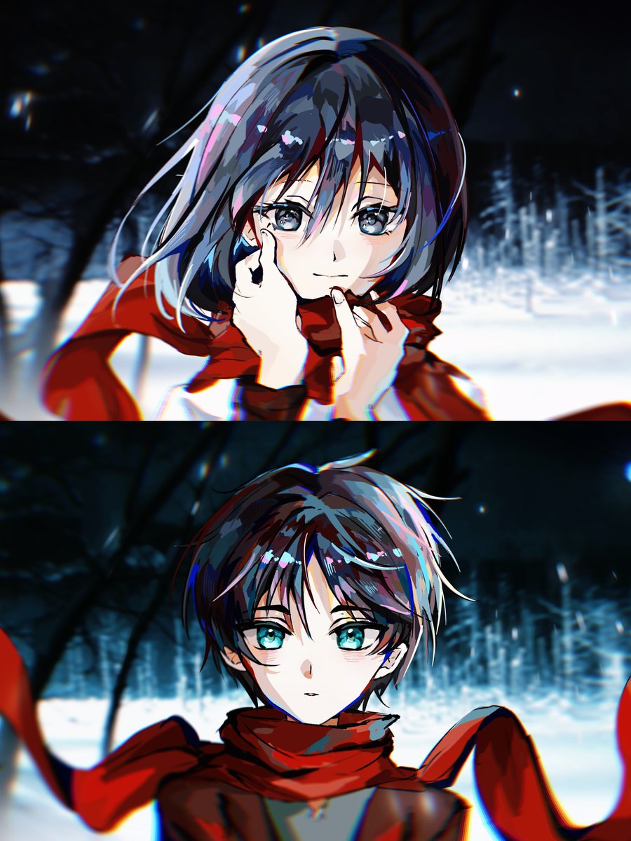 T_MOpera0's tweet photo. #aot #eremika https://t.co/U1sIDGwtbG