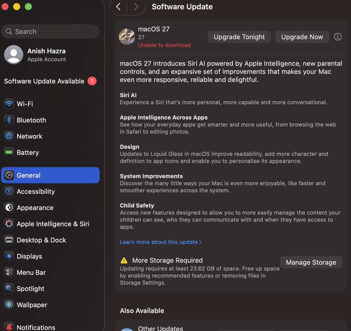 anish_codes's tweet photo. The 256GB storage struggle is real. https://t.co/g5abdQ24Yh