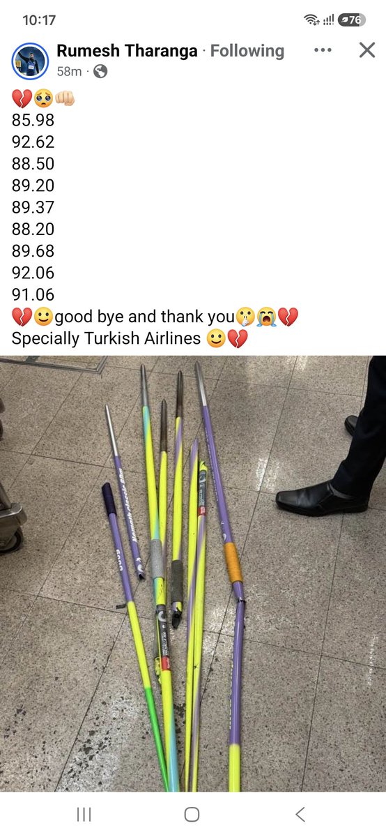 Muflih619's tweet photo. @TurkishAirlines  you have ruined our country's future Olympics gold dream 🇱🇰 💔 https://t.co/5gUhFAaYWn