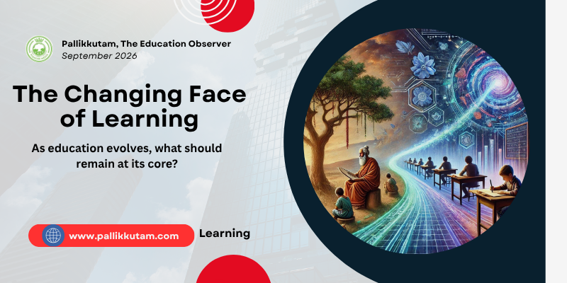 pallikkutam's tweet photo. From the Guru-Shishya tradition to AI-enabled learning, education continues to evolve. What must endure is its role in shaping minds, values and potential.

Click here to read: https://t.co/ETPBvqXKzR https://t.co/OFiU7mU34s