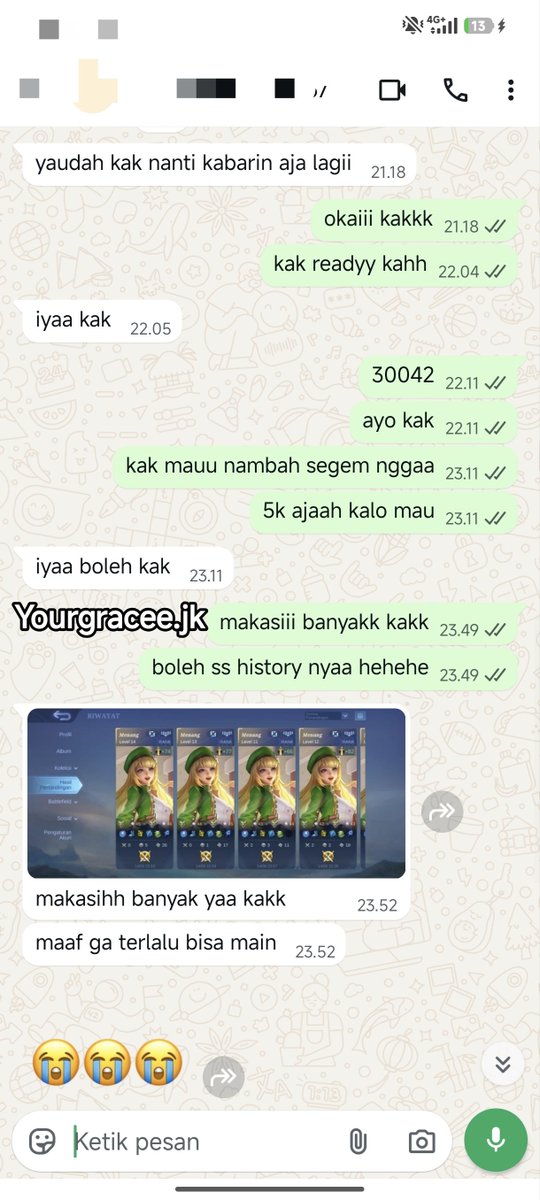 Logindah_'s tweet photo. promo joki akun no req honor 6k glory 7k.
jokgen masi open ya, 
PL jokgen: promo
honor 7k/⭐
glory 8k/⭐
-no blame
- prio spam hero mmr kamu
- garansi lose
- bonus 1 star/10 order
t. jokiml joki gendong 
#zonauang #zonajajan #jokimlbb #jokgen #jokigendong https://t.co/CPIaM4Og65