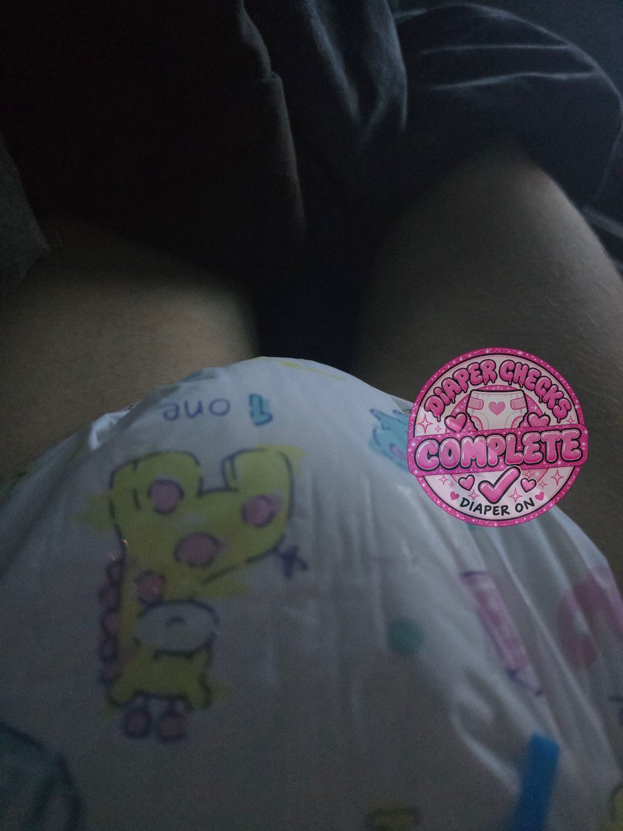 DiaperChecks's tweet photo. Both Diaper Checks completed! Stayed up late just to make sure not to miss the 2nd one. Enjoy sleeping in it @jacobos85054984! 😴 https://t.co/RBTBSiYUHB