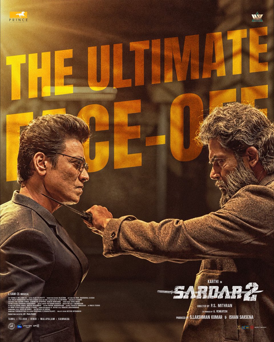 Prince_Pictures's tweet photo. The ultimate face-off in #Sardar2 was one of the major highlights 💥

@Karthi_Offl @Psmithran @iam_SJSuryah @ivyofficial2023 @SamCSmusic @george_dop @editorvijay @rajeevan69

@lakku76 @venkatavmedia
@ivyofficial2023
@RajaS_official @B4UMotionPics @THEOFFICIALB4U

@rajishavijayan @MalavikaM_ @AshikaRanganath
@iYogiBabu

@dhilipaction @ChethanDsouza @nambi_Filmist @iamSandy_Off @poornimaramasw1 @sivadigitalart

@MrRathna @aashameera @vignesh_muni

@SonyMusicSouth @uie_offl @cinemapayyan @shynu_mash @prosathish

#OnceAspyAlwaysaSpy
#Sardar2RunningSuccessfully