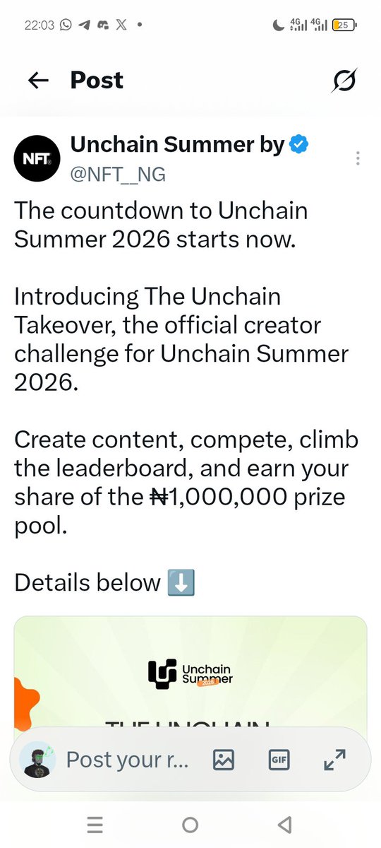 Oxsteve_'s tweet photo. @NFT__NG X @teddi_speaks
PAY US (THE WINNERS).

The 2026 Unchain summer campaign was announced on 24th June 2026 with a price pool of   ₦1 million for creators.

Later @thissdax added another ₦1 million, bringing the total prize pool to ₦2 million for the top 10 creators.

The campaign ended on August 1st 2026.

We waited.

Then we waited some more.

For over three weeks, creators kept asking in the group about the winners and, more importantly, when the rewards would be paid. But within these 3 to 4 weeks, the moderator kept telling us that they will announce winners soon.

Eventually, the winners were announced without a direction or any statement about how we will claim our rewards. 
The announcement looked like a mere appreciation for a volunteer role.

But the money still hasn’t been paid.

It has now been over a week since the winners were announced, and many of the creators who participated, created content, promoted the campaign and contributed to the event are still waiting for their rewards.

Some of the winners:
You can find the complete list below 

@kryptzine
@Oxsteve_
@DevEmmanuel24
@oddsgibs
@teetalksweb3
@Joshua_creates
@mujeebtium09
@ChibuzorOnuiri

And this is where the situation becomes frustrating.

Creators already spent weeks doing the work.

After the campaign ended, we waited more than three weeks just for the winners to be announced.

Now the winners have finally been announced, and we’re still being left waiting for the actual rewards.

The event group has also been deleted by the moderator @toria_dickson
Whom I kept asking about our rewards, her responses can be found below
 
I personally reached out to the convener, @teddi_speaks, on Telegram to ask about the payment.

The message was read.

No response.

We were also told by the moderator @toria_dickson  that the payment was “none of her business.”

So let me make this very clear:

We’re not asking for anything extra.

We’re asking for the prize money that was announced for the campaign winners.

If there is a legitimate reason for the delay, communicate it clearly to the creators.

That is the bare minimum.

Because announcing winners and then leaving those same winners waiting without proper communication creates the impression to the public that the rewards may have already been paid.

They haven’t.

What’s even more disturbing is seeing the convener continue running giveaways while creators who helped make this event happen are still waiting for the rewards they were promised.

What are we supposed to call ignoring messages and refusing to provide an update on what is causing the delay?

We need our rewards.

Private complaints and direct messages have not gotten us anywhere.

That is why we’re making this public.

@NFT__NG X @teddi_speaks pay us.

And if there is a genuine reason for the delay, communicate it.

The winners deserve their money and an explanation.

Tagging the hosts and organizers of the event.

@teddi_speaks  @MonathePersona
@toria_dickson  @TheAmahra @CryptoDefiLord. @ELX_EasyLife
@deborahofafen 
@Iamdotify