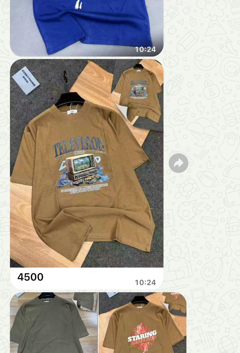Adeeeeeeeey's tweet photo. Be like say una dey mad 😂

una warehouse owners would sell these T-shirt for 15k (bundle price) but my chinese plug is selling for 4k/ 3.5k. 

Walahi Chinese are not going anywhere 😂 https://t.co/eUj0K2Hxxf