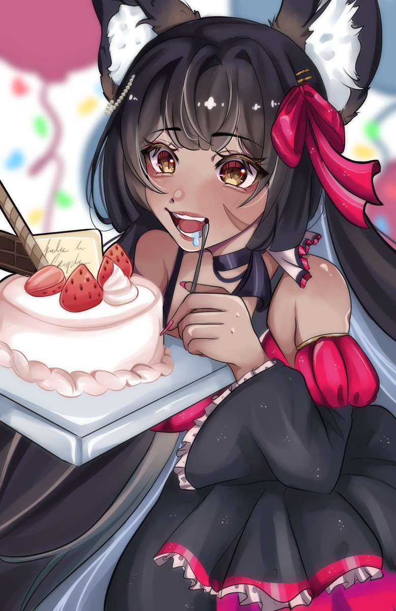 Ryuka_VT's tweet photo. ILUSTRACION ESPECIAL POR MI CUMPLEAÑITOOOS Y LES REVELO MI MODELITOOO ES UN LOBITO n.n https://t.co/pBOABGuwYA