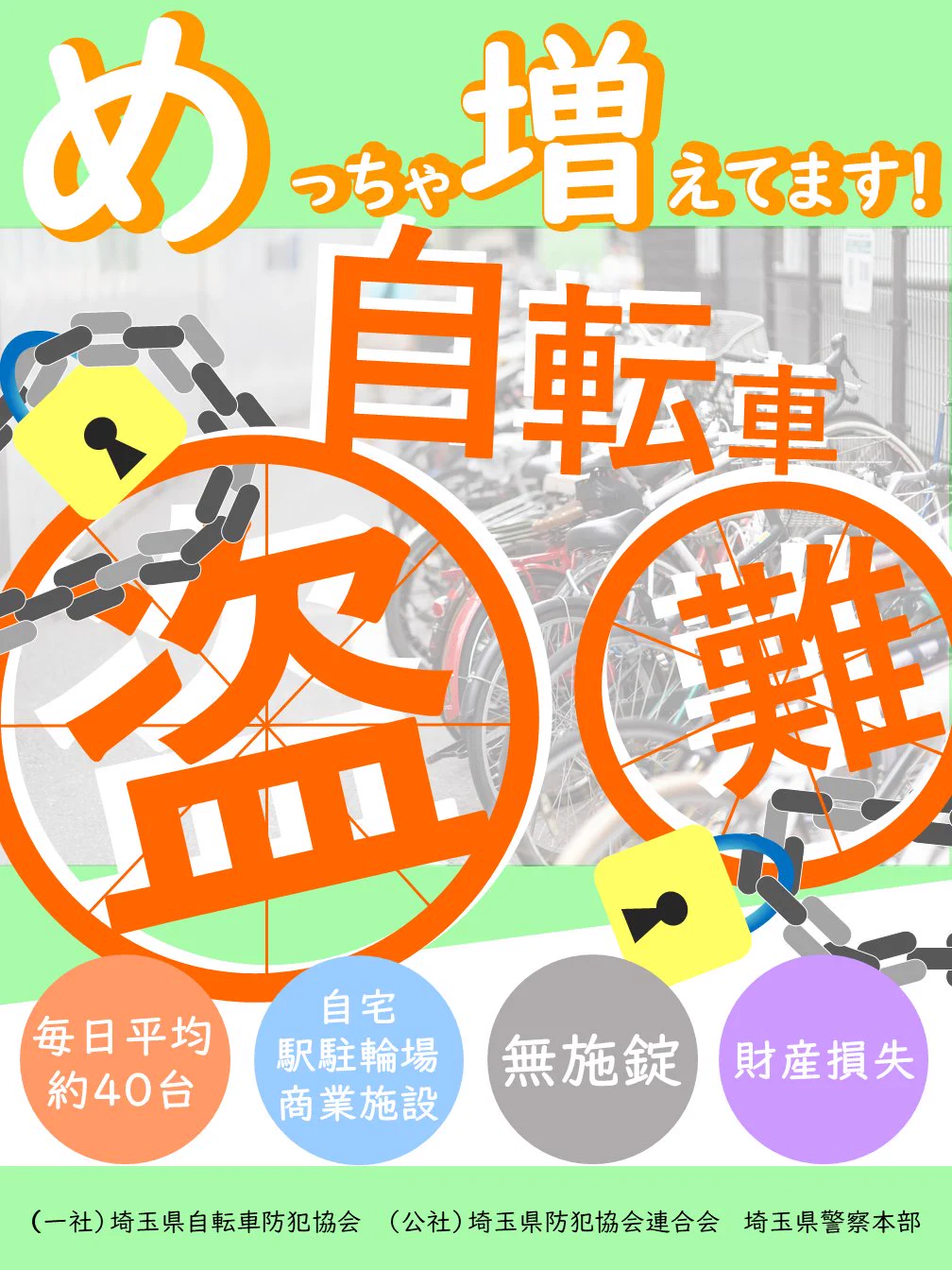 埼玉県警察犯罪情報官 в X: „(続き)・ワイヤー錠等でツーロックする