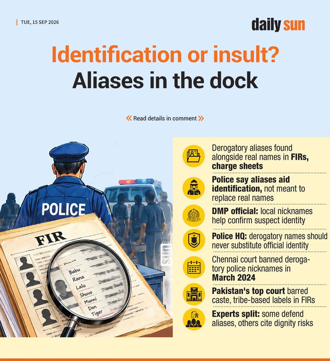 dailysunbd's tweet photo. #identification #insulting #fakenames #FakeIdentity #DailySun
https://t.co/AlhjyQ8sfg https://t.co/3oYS6jo2fO