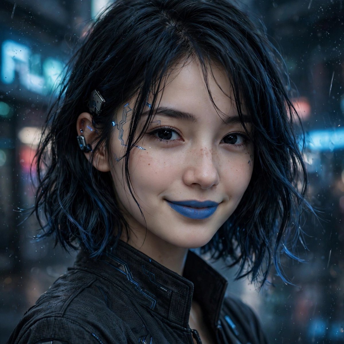 Ismaynu's tweet photo. Black eyes blue smile

 Hyper-tactile you could say a single word
 And it could make my vision blurred
 I'm all nerve ends all sense, no sense
 Live to get my feelings hurt
Sentimental amateur https://t.co/nnWJSuvh3P