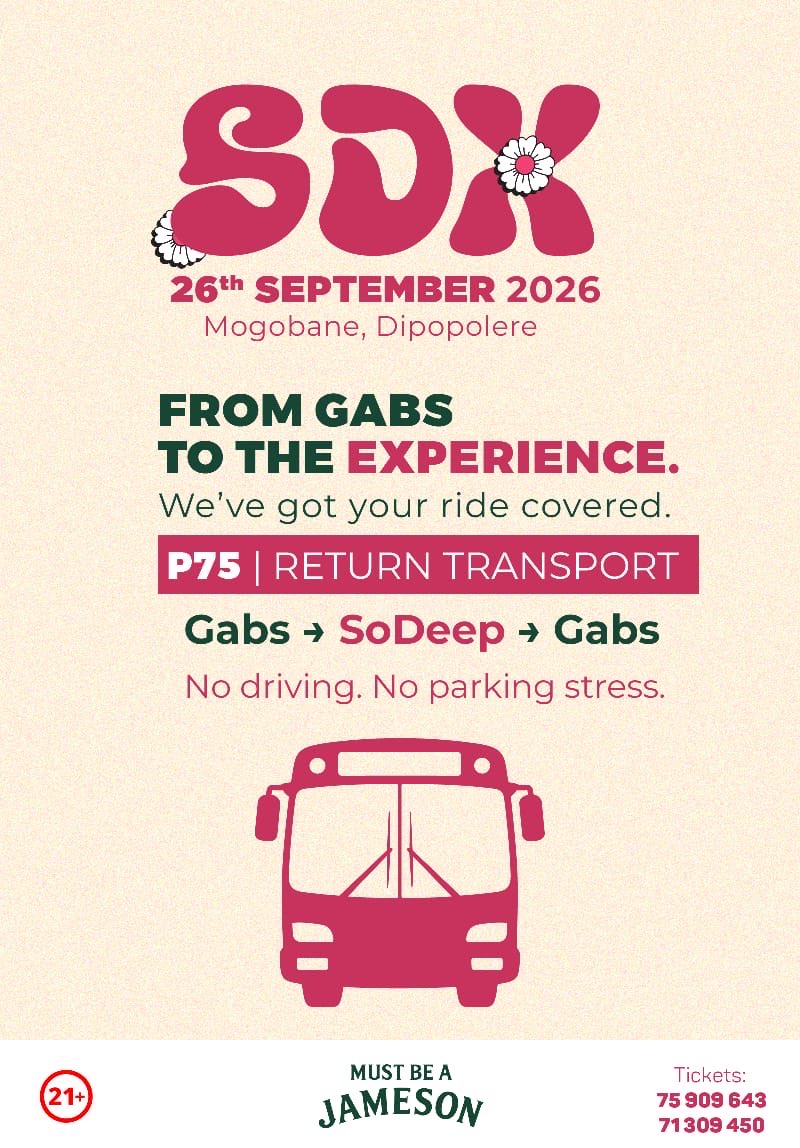 SoDeepBw's tweet photo. Save yourself the hassle of driving and ride with us to Dipopolere. 

For as little as P75 return. Give us a call to secure your seat. 🚍
#SDX #SoDeepExperience https://t.co/Q9DXwRMkBC
