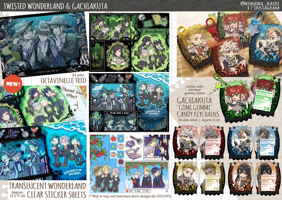 konoha_kairi's tweet photo. Here's my catalog for #CF23 and #CMPR7!! ✨️ Tysm for looking!! #CF23Catalog

🛒 Pick Up
📦 Mail Order interest form (🇮🇩 + 🌍 GO)
🗓 closes 23 Sep
🔗 forms below!

☆ Orb ☆ Dragon Quest ☆ Black Butler ☆ TWST ☆ Gachiakuta ☆ Originals ☆ CSM ☆ 100Line ☆ Holostars

(1/2) https://t.co/Q1zY0z619v