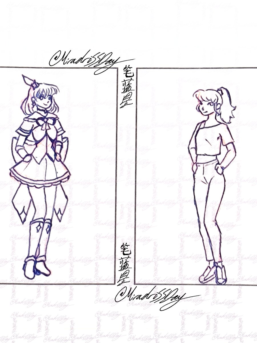 MiradriSSDay's tweet photo. Actual character design (I had this design on mind before that AI SLOP from before) https://t.co/02HxQhdADb