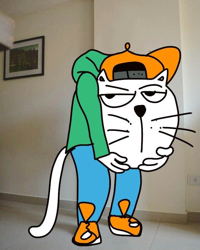 MEOWGUL_CAT's tweet photo. WHEN YOUR BIGGEST BAG IS YOUR OWN HEAD. 

$MEOWGUL https://t.co/JeD2xzrvHK